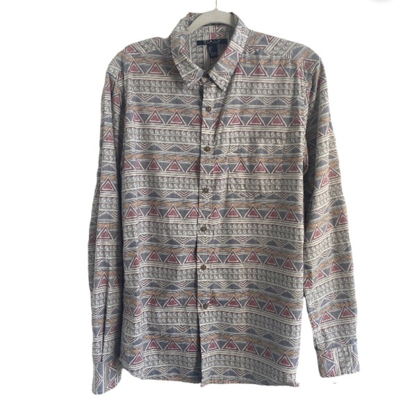 21 Mens Button Up Print Shirt - Picture 1 of 3
